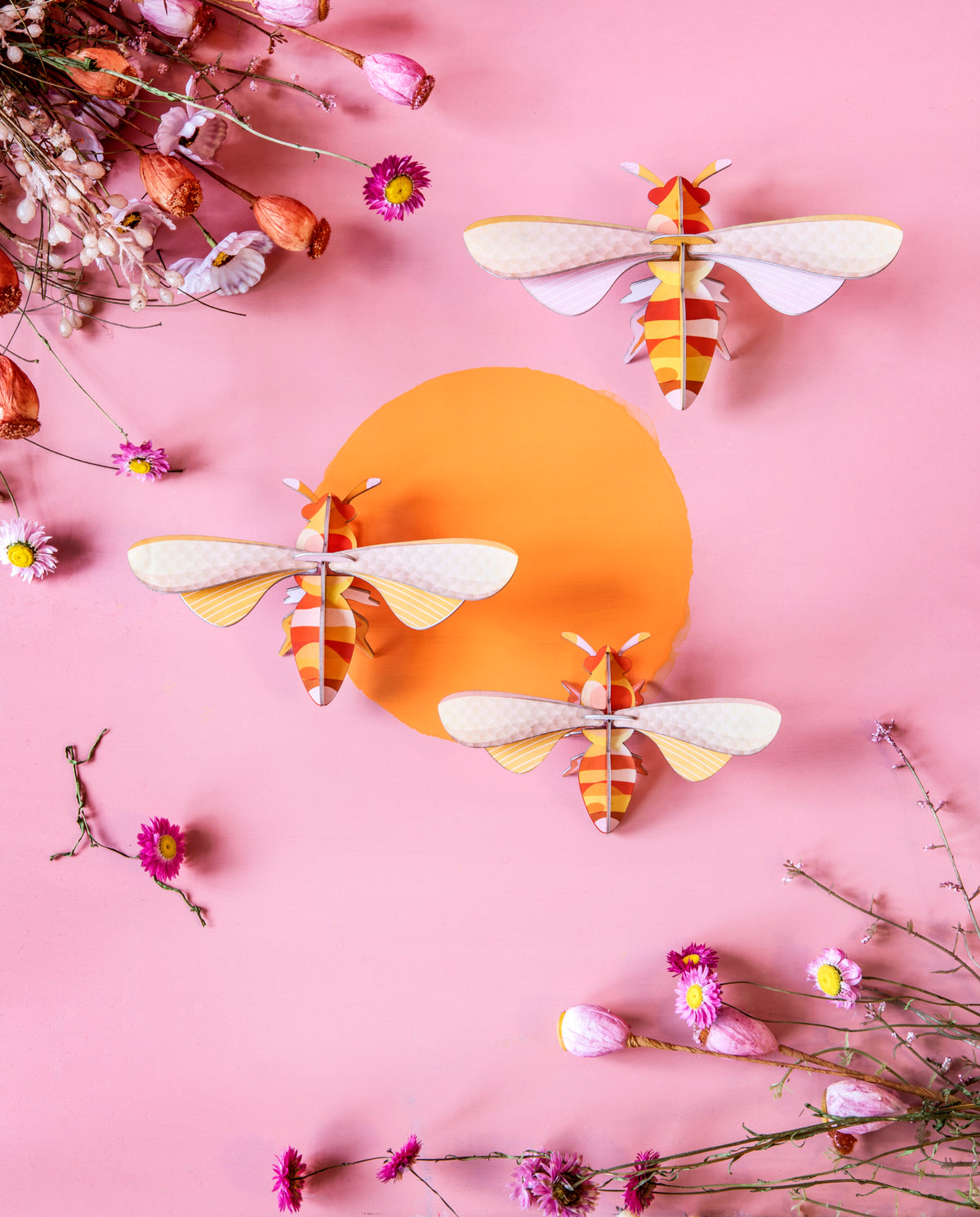 Honey bees, set of 3